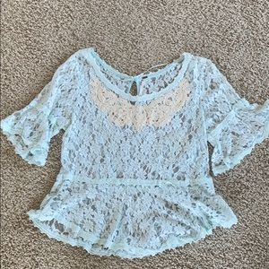 Free People Lace Top